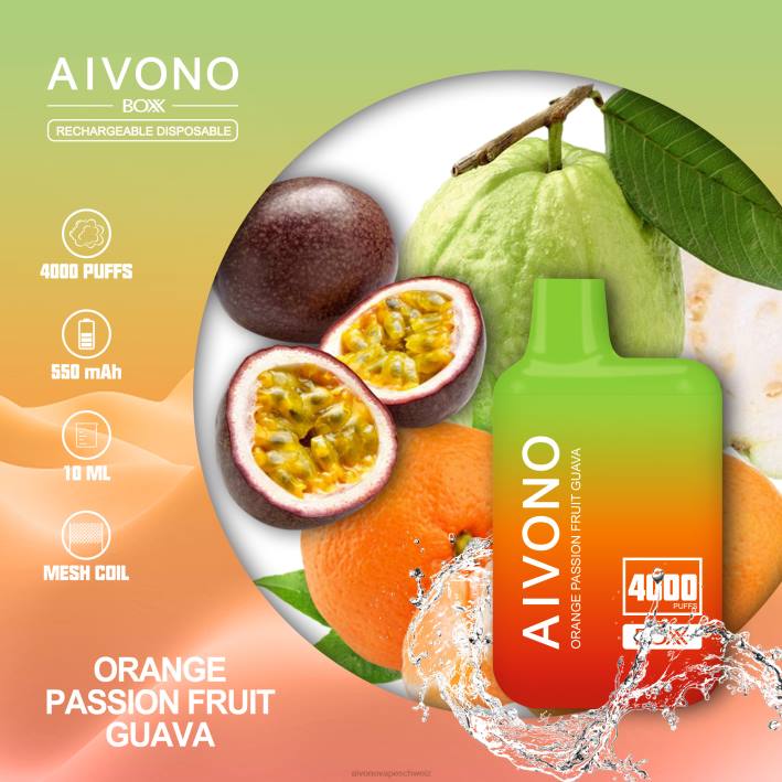 Aivono AIM BOXX 4000 Orangen-Passionsfrucht-Guave - 0640212 Aivono Vape Schweiz Aivono AIM BOXX 4000 Orangen-Passionsfrucht-Guave - 0640212 Aivono Vape Schweiz