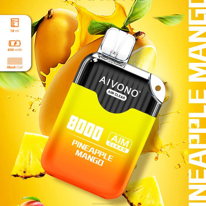 Aivono AIM CLEAR 8000 Ananas-Mango - 0640209 Aivono Vape Schweiz Aivono AIM CLEAR 8000 Ananas-Mango - 0640209 Aivono Vape Schweiz