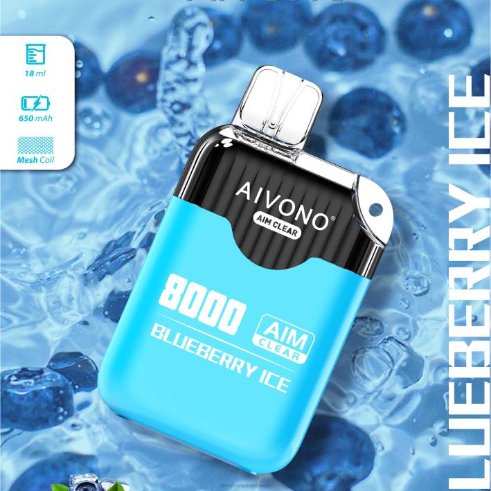 Aivono AIM CLEAR 8000 Blaubeereis - 0640206 Aivono Vape Schweiz Aivono AIM CLEAR 8000 Blaubeereis - 0640206 Aivono Vape Schweiz