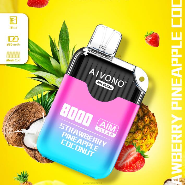 Aivono AIM CLEAR 8000 Erdbeer-Ananas-Kokosnuss - 0640207 Aivono Schweiz Aivono AIM CLEAR 8000 Erdbeer-Ananas-Kokosnuss - 0640207 Aivono Schweiz
