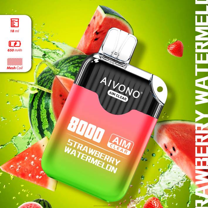 Aivono AIM CLEAR 8000 Erdbeerwassermelone - 0640208 Aivono Vape Aivono AIM CLEAR 8000 Erdbeerwassermelone - 0640208 Aivono Vape